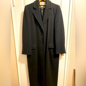 MaxMara black wool coat size 12